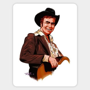 Hoyt Axton - An illustration by Paul Cemmick Sticker